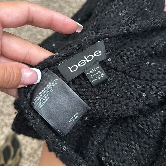 Bebe scarf - OS black sequin - Picture 4 of 6